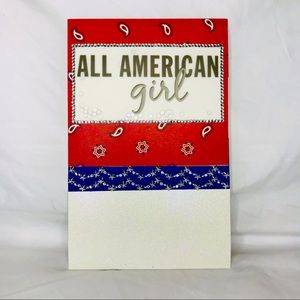 All American Girl Greeting Card